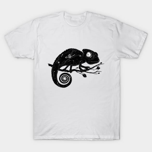 Cosmic Chameleon T-Shirt by TenkenNoKaiten